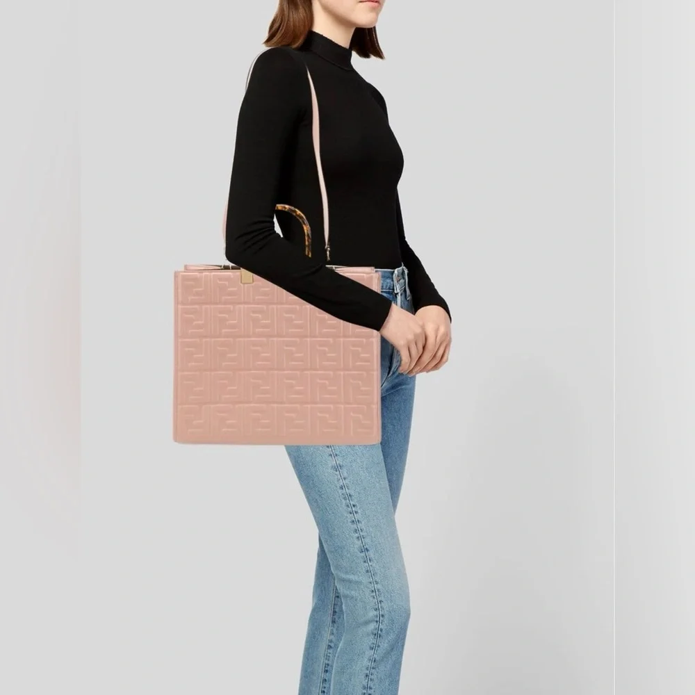 EUC Fendi Large Zucca FF Sunshine Shopper - Picture 5 of 6